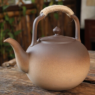 Weigu extra large pottery pot teapot ceramic kettle retro coarse pottery chinese herbal medicine health pot surrounded by stove gas stove carbon stove large pottery pot 2l