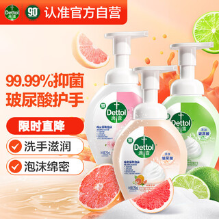 Foam hand sanitizer antibacterial hyaluronic acid 250ml*3 (grapefruit + lime + floral fragrance)