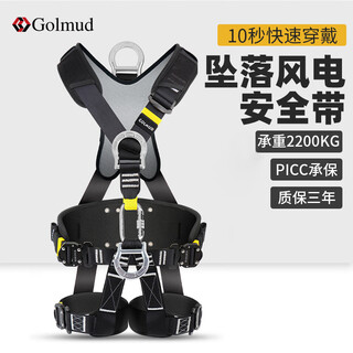 Gorm wind power safety belt, national standard z-y anti-fall, quick-plug five-point rock climbing speed rope, safety rope with buffer bag, gm3648 independent safety belt