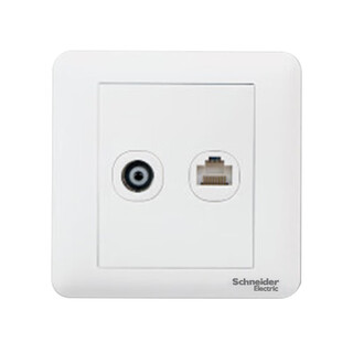 Schneider changyi series white tv information socket a3b52tv_rj5e tv information socket a3b52tv_rj5e changyi white