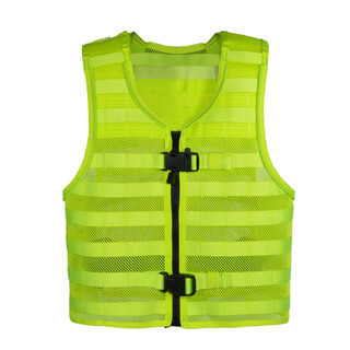 Gugu fluorescent vest tactical vest special duty protective security patrol light traffic riding jacket reflective clothing fluorescent color xs 45kg