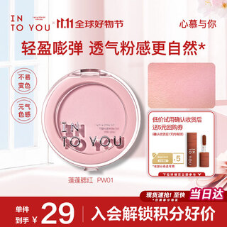 Into you fluffy blush rouge single color contouring and brightening birthday gift for girlfriend pw01 fluffy milk cake