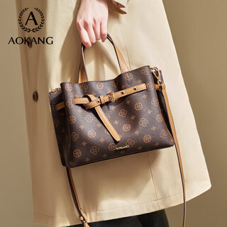 Aokang women's bag, trendy light luxury retro handbag, commuter crossbody shoulder bag, birthday and new year gift for girlfriend and wife