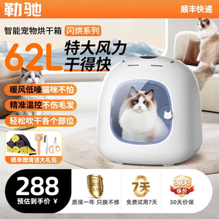 Lerchi intelligent constant temperature pet drying box for cats and dogs bath and dryer british short ragdoll bichon blowing water to prevent colds new first class extra windy white