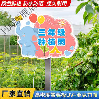 Private vegetable garden farm signage kindergarten primary school class planting vegetable signage sign outdoor advertisement cp-171 20x30cm