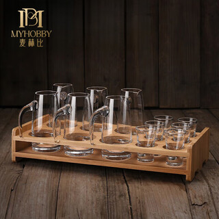 Myhobby high-end household high-end liquor cup set lead-free crystal glass one-cup wine divider strong soju cup bullet cup