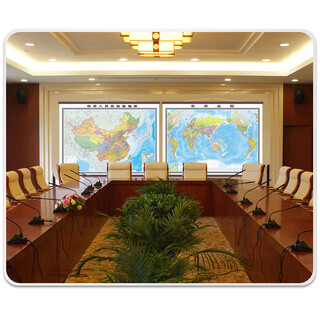 Official flagship store map of the people's republic of china complete map of the world senior complete membrane map tube 2.5m 1.8m complete map of china + complete world map
