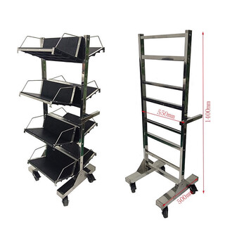 Maixin hanging basket cart pcb turnover cart smt turnover rack material can be customized stainless steel 8 hanging disassembly frame + 8 hanging blue
