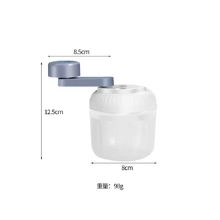 Yusenyi wireless garlic masher electric garlic masher household garlic masher garlic mincer artifact small garlic masher for kitchen manual cooking machine white (3-leaf blade)