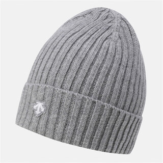 Descente hat 25 new spirit logo unisex knitted hat warm, comfortable and fashionable men's hat gray / gray