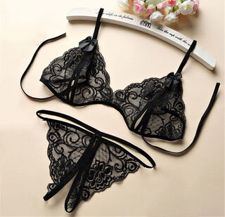 Sexy sexy underwear large size women's open crotch thong bed flirting hot underwear black open underwear underwear 80120jin jin equals 0.5 kg confidential delivery