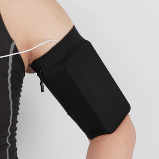 Oimg sports mobile phone arm bag running men's and women's large capacity wrist bag outdoor cycling arm strap arm bag black s (20-23cm)