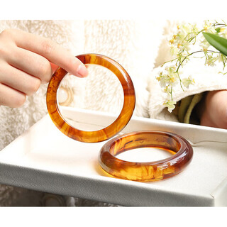 Beimexing amber bracelet natural chameleon burmese lingcao amber original mineral beeswax bracelet 2025 new inspiration lingcao amber 54 bracelet