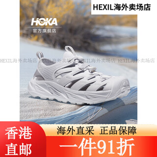 HOKA ONE ONE 男女款夏季溯溪鞋霍帕拉 HOPARA「OG」透气舒适缓震.5 白色/白色 39