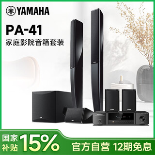 Yamaha (yamaha) national subsidy 15% ns-pa41 home theater 5.1 channel decoding surround sound satellite speaker set home ktv high power bluetooth stereo amplifier microphone pa41+avr-3300