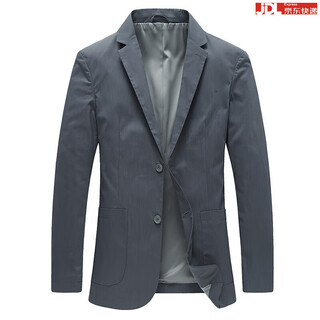 Boss men's suit tops 2025 new spring and autumn high-end cotton business casual suit jacket no ironing dark gray 2xl 185