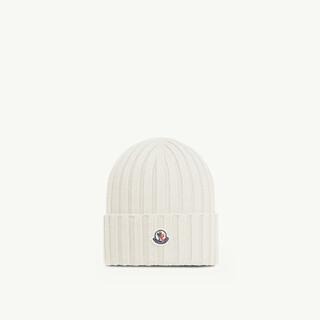 Moncler women's wool beanie - white uni