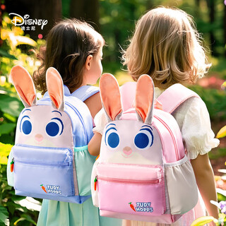 Disney (disney) kindergarten school bag 3-6 years old cute high-looking girls backpack ultra-light backpack zootopia judy blue