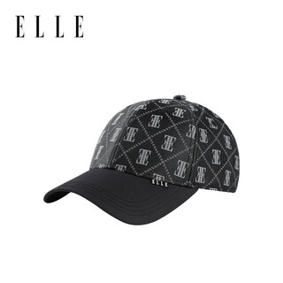 Elle sun protection baseball cap for women summer classic presbyopia outdoor fashion face-showing small duck cap black adjustable