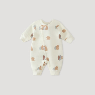 Bali piggy baby silk jumpsuit autumn and winter thickened warm newborn clothes newborn winter infant and toddler ha yi rainbow dreamland 73cm