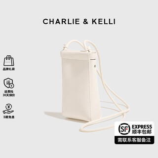 Charlie&kelli ck brand bag women's bag fashionable simple mobile phone bag women's 2025 new mini small bag crossbody shoulder bag off-white