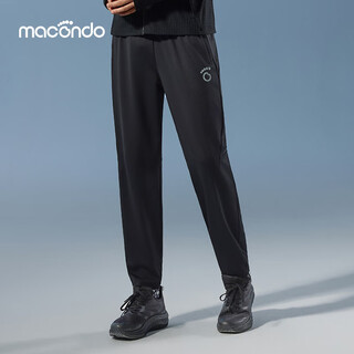 Macondo original single product knitted fleece trousers 9th generation moisture-wicking and anti-sweat mobile phone compartment black male xl