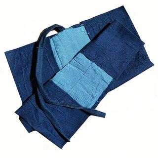 Fancychic wood carving tool hand carving knife protective cover portable and practical roll tool bag work cloth bag storage bag random color (6+6) 12 plates