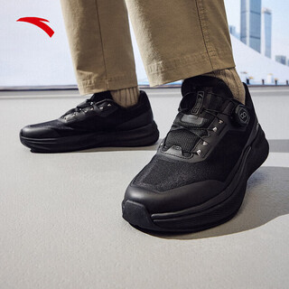 Anta shenxing 12pro丨lin xiaoqi's same style sports shoes for men new winter mesh breathable training shoes basic black-1 40