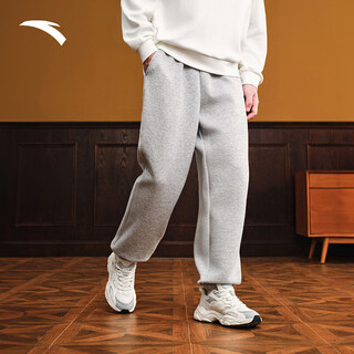 Anta outlet american retro sports pants men's loose knitted leg pants versatile sweatpants printed sports pants