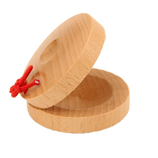 Semalam wooden soundboard, beech orff percussion instrument, early education children's music toy, da da dance board, round dance board teaching aids, beech soundboard (1 piece) 5.6cm