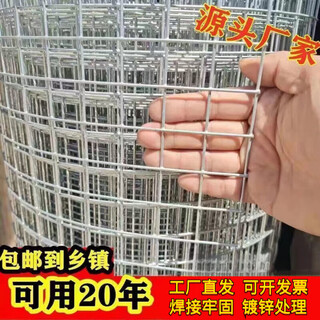 Galvanized steel wire mesh, rust-proof, galvanized wire mesh, thickened and super-hard wire mesh, chicken, duck and goose breeding mesh, window sealing mesh, cat-proof mesh, 1.2 meters high, 6 cm, hole 1.6 thick - 40 meters