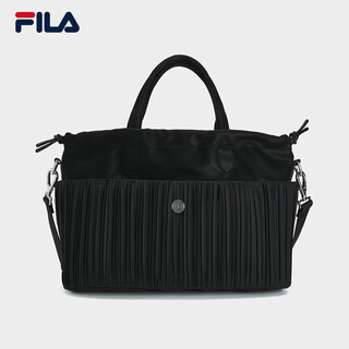 Fila official women's shoulder bag 2025 winter new fashion casual shoulder bag crossbody bag handbag true black-bk xs