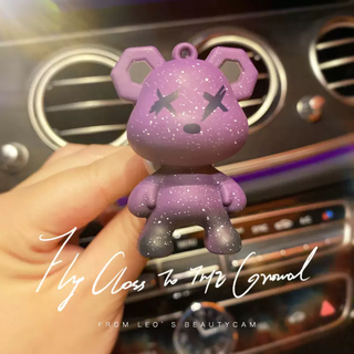 Yusenyi violent bear car air outlet clip high-end air-conditioning perfume clip car air-conditioning aromatherapy decorative ornaments for men violent bear purple 1 piece 1g