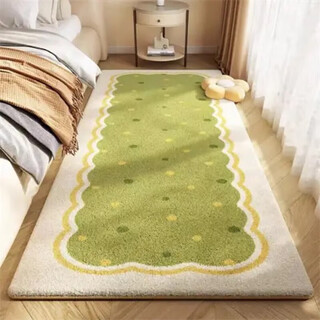 Beijing's imitation cashmere bedroom bedside blanket, living room, thickened anti-fall floor mat, bay window, luxury anti-slip mat in front of the bed