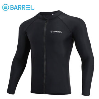 Barrel swimsuit men's surf suit split quick-drying tight-fitting wetsuit long-sleeved trousers direct-selling jellyfish snorkeling suit men's black cardigan m