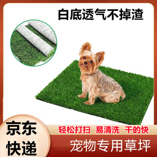Fake lawn dog toilet lawn mat for pet pee fake turf washable artificial turf mat pet urine mat 40cm*50cm (white background 2cm tall grass) 1 piece
