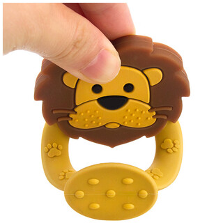 Babisil baby teething stick, silicone chewing gum, grinding toy, 6 months old, lion teether