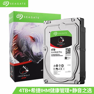 希捷Seagate/ ST4000NE001 4tb酷狼企业级7200转机械硬盘4t垂直 ST4000NE001 质保五年 4TB
