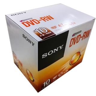 Sony axsm rewritable disc sony dvd-rw burning disc single-piece boxed burning disc dvd-rw ten pieces