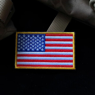 Shifanli american 101 eagle head armband embroidered velcro badge military fan badge outdoor backpack morale badge diy red