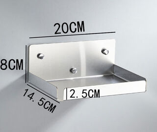 Yusenyi thickened wall-mounted take-out single printer shelf kitchen storage bracket punch-free nail-free punch installation 20*14 points 5*8cm