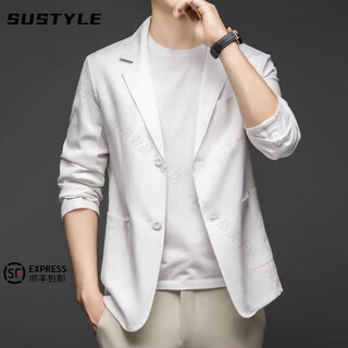 Sustyle luxury high-end brand thin linen suit for men spring and autumn new breathable single linen top jacket for men white high-end gift box m high-end gift box