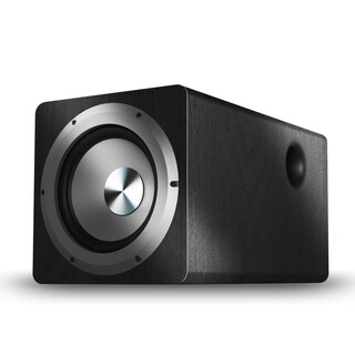 Kuieet6.5 inch 10 inch active super heavy pure subwoofer speaker heavy bass high power wooden audio tv living room home supporting echo wall active speaker amplifier subwoofer black wood color 6.5 inch active 100w