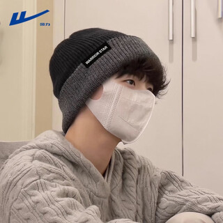 回力毛线帽子男冬季针织帽子保暖抗风寒冻头套双面可戴潮流百搭头罩女