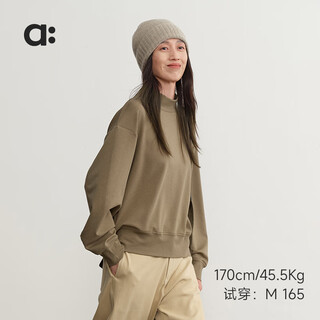 Youlan parent-child clothing eucalyptus q highly recommended for stunning body feel 25 autumn and winter half turtleneck sweatshirt crisp and stylish gray khaki 165