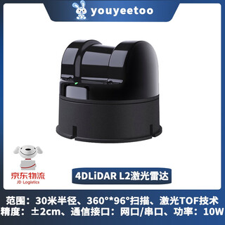Youyeetoo yushu 4dlidar l2 3d lidar sensor navigation obstacle avoidance slam ultra-wide angle 360 depth scanning 30 meters