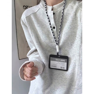 Xuansentu american henley collar long-sleeved t-shirt for men in spring and autumn with spliced design right shoulder sweatshirt cleanfit inner layering shirt white gray xl