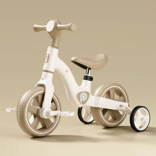 Youxiwa children's balance car with pedals 1-3-6 years old baby sliding scooter two-in-one bicycle tricycle khaki-music and light-three-in-one