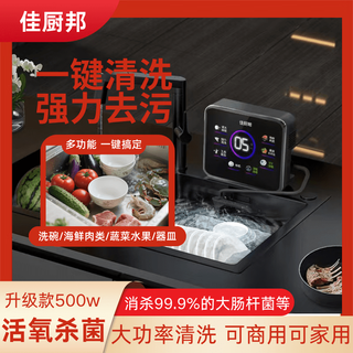 Jiachubang ultrasonic dishwasher intelligent active oxygen multi-function washing vegetables and dishes to remove pesticide residues household cleaning ultrasonic cleaning basic model