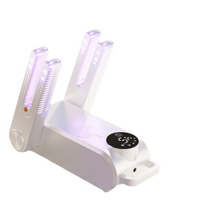 New timer quick-drying shoe dryer portable foldable shoe dryer intelligent constant temperature dehumidification and smelly shoe drying artifact 4-core shoe dryer - white for domestic use